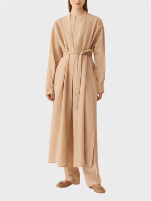 Fluid lyocell robe shirt with drawstring hem FABIANA FILIPPI | CAD266F181D9540157